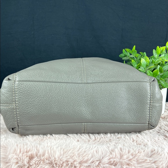 Coach F28997 Lexy Pebble Leather Shoulder Bag - Grey Birch EUC - Picture 7 of 14